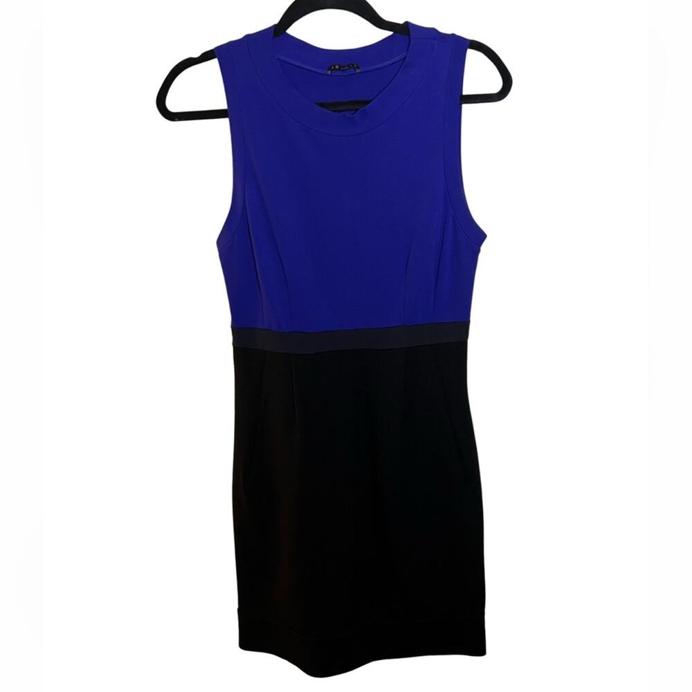 Theory Color Block Sleeveless Sheath Dress Size 8